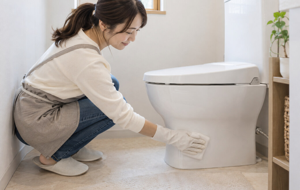 掃除がしやすいトイレリフォーム後のイメージ