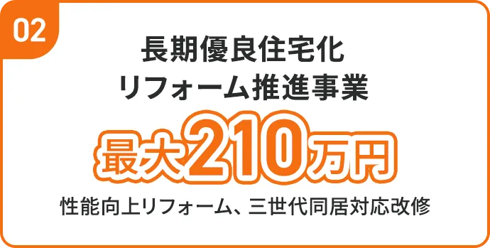 長期優良住宅化リフォーム推進事業 最大20万円